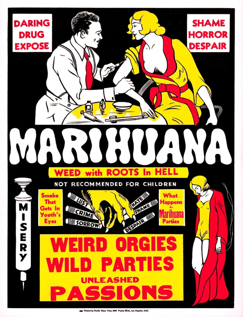 maconha proibida marihuana cartaz