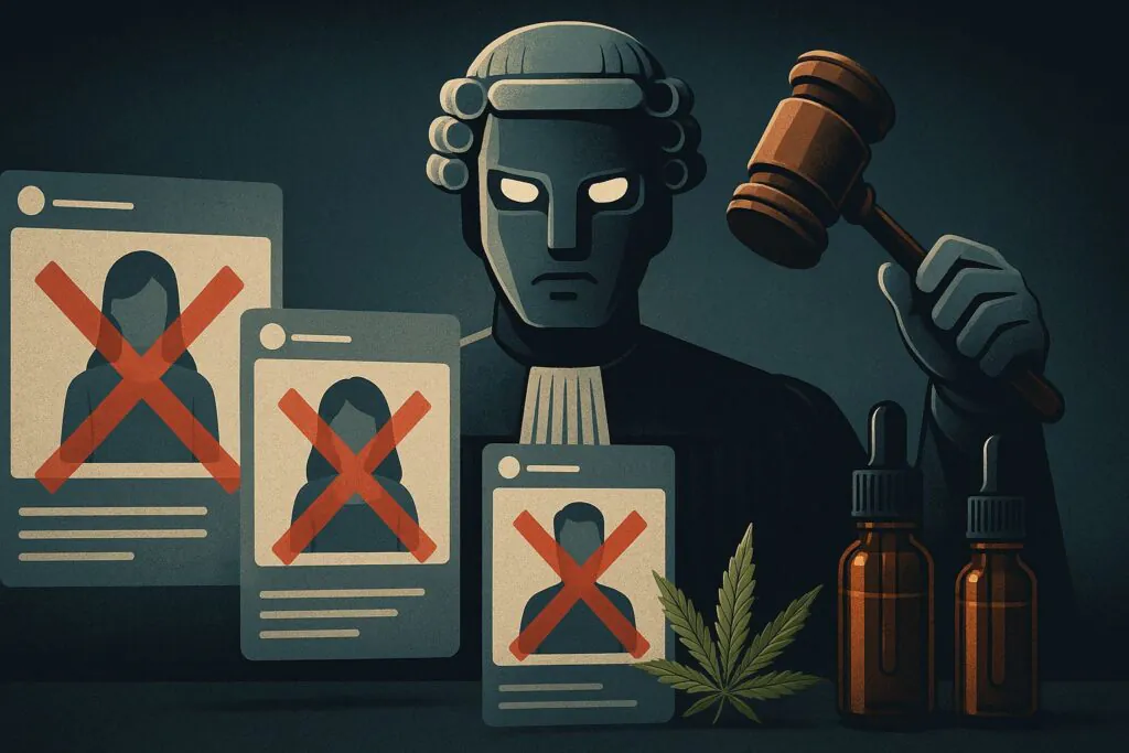 cannabis censura nas redes ia big techs