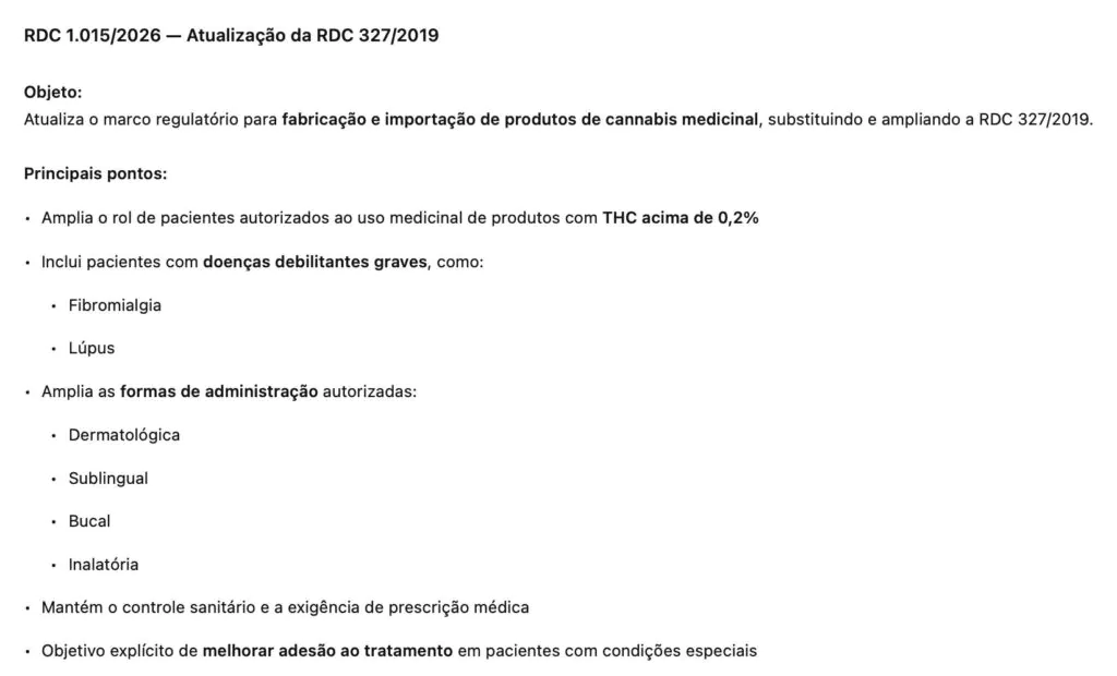 RDC anvisa regulação cultivo cannabis