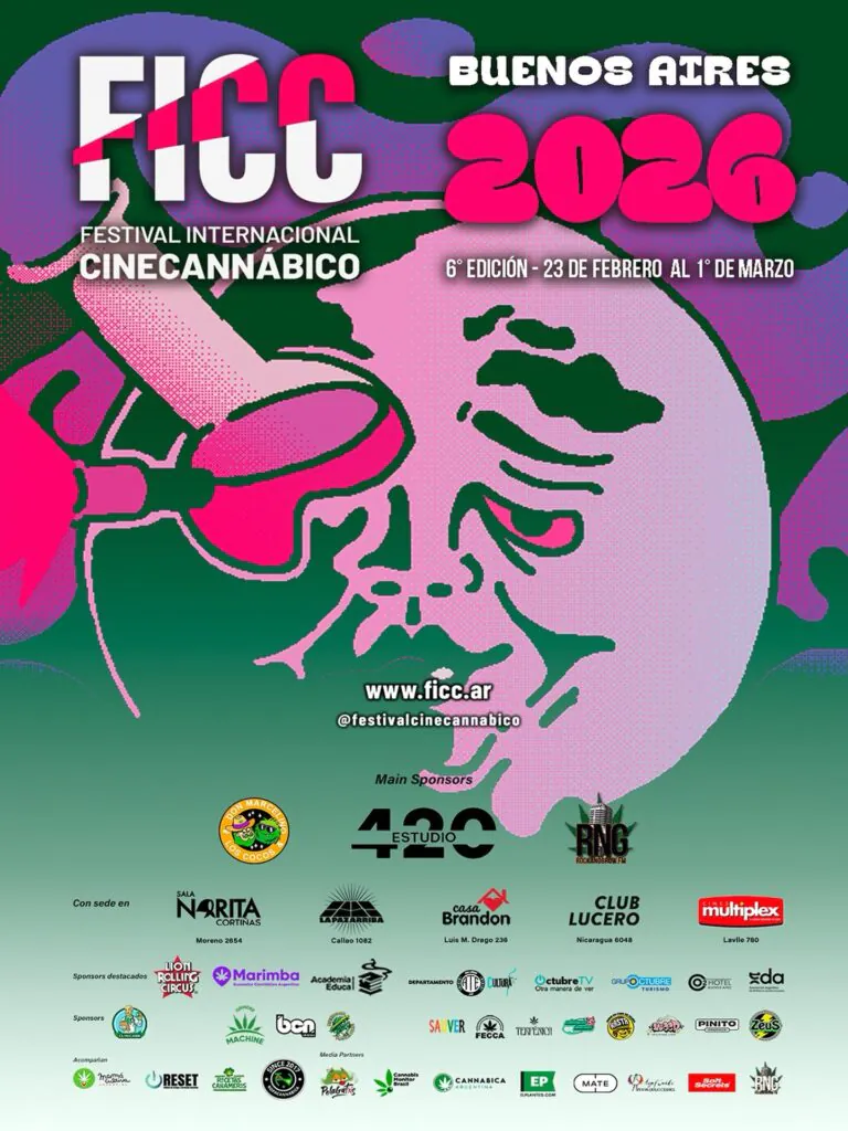 Cartaz FICC Buenos Aires 2026 - festival internacional de cinema canábico