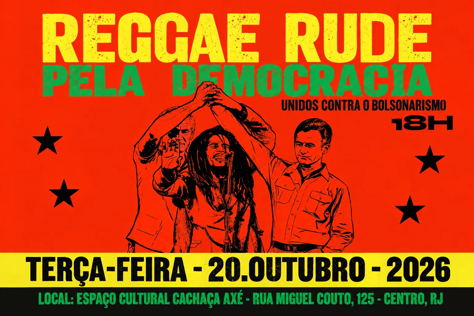 reggae rude pela democracia